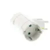 Stecher dublu cu contact protectie 2x SCHUKO laterale Well - imagine 2