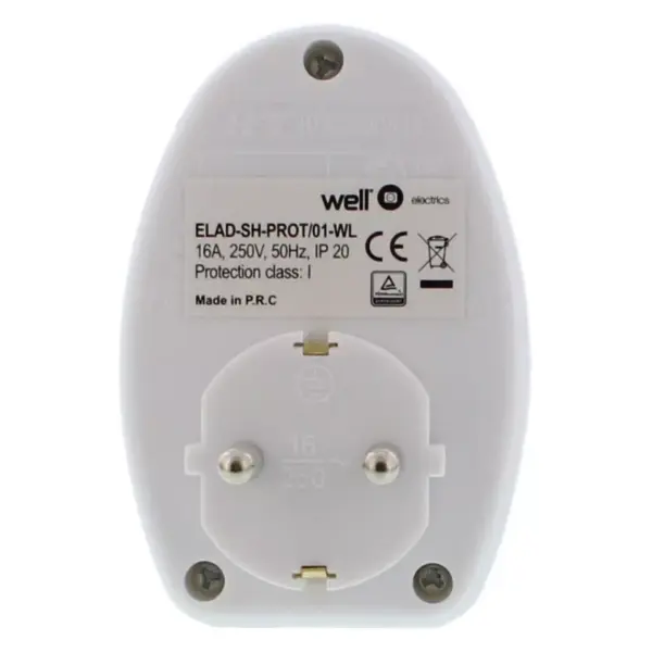 Stecher SCHUKO cu protectie Well - imagine 2