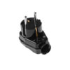 Stecher Shuko iesire laterala negru cu intrerupator WT-16U/LK/BK Plastrol - imagine 2