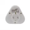 Stecher triplu cu contact protectie 3x Schuko Well - imagine 2