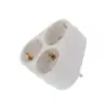 Stecher triplu cu contact protectie 3x Schuko Well