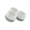 Stecher triplu Technik TP3 cu contact protectie 3x Schuko 16A 3500W alb - imagine 2