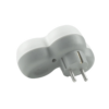 Stecher triplu Technik TP3 cu contact protectie 3x Schuko 16A 3500W alb - imagine 3