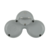 Stecher triplu Technik TP3 cu contact protectie 3x Schuko 16A 3500W alb - imagine 4