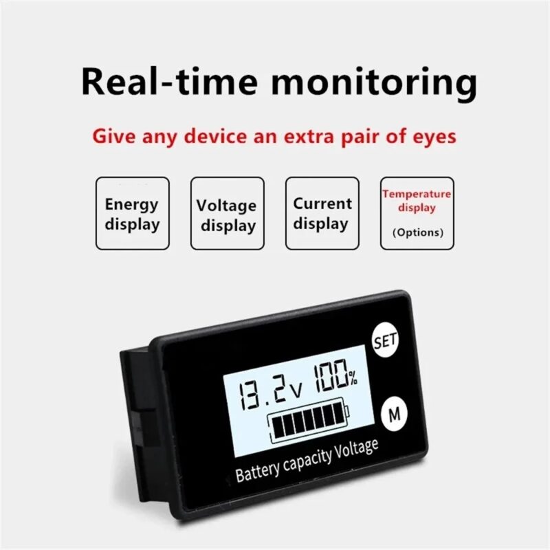 SUPNOVA LCD voltmetru DC 8V-100V cu doua fire Voltmetru digital DC