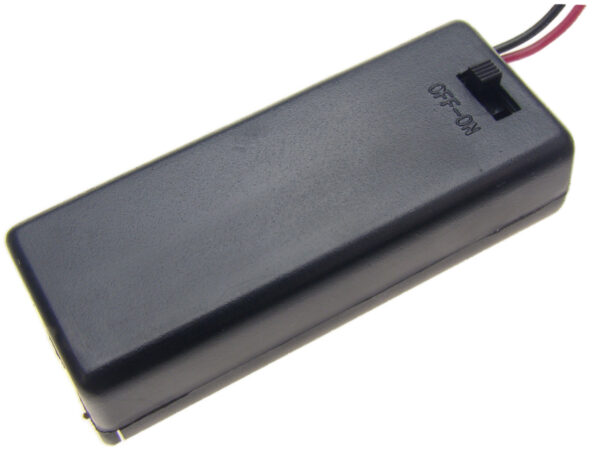Suport 2x AAA cu cabluri 150mm + cu comutator COMF SBH-421-1AS - imagine 2