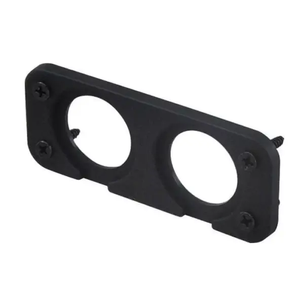 Suport aplicat pentru 2x prize auto surub mascat negru SCI A13-216DDP - imagine 2