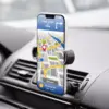 Suport auto de telefon cu fixare in grilajul de aerisire negru MNC - imagine 2