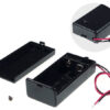 Suport baterie 1x 9V 6F22 6LR61 cu fire 150mm cu comutator neagra COMF SBH-9VAS - imagine 3