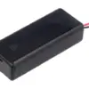 Suport baterii 2x AAA montare cu capac terminal cabluri 150mm KEYSTONE 2489 - imagine 2