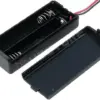 Suport baterii 2x AAA montare cu capac terminal cabluri 150mm KEYSTONE 2489