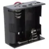 Suport baterii 2x D R20 cu terminal cablu 150mm COMF BH-121-1A - imagine 2