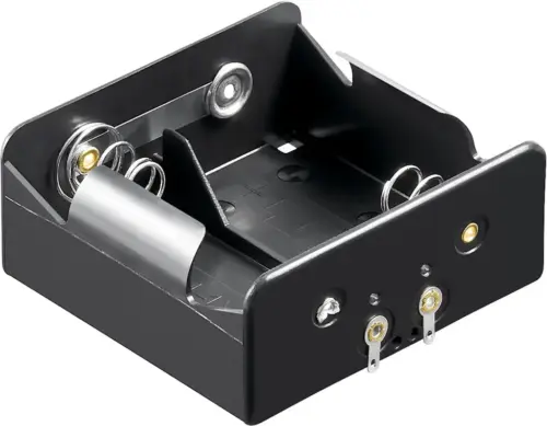 Suport baterii 2x D R20 cu Terminal de lipire Goobay 11033