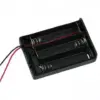 Suport baterii 3x AA cu capac intrerupator si fire - imagine 2