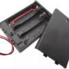 Suport baterii 3x AA cu capac si intrerupator si 2 fire BAT.H.AA-3 SWITCH