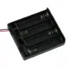 Suport baterii 4x AA cu capac intrerupator si fire - imagine 2