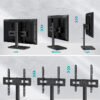 Suport LCD 32-55INCH 40KG Cabletech UCH0022-S - imagine 2