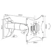 Suport LCD 43-107cm 30KG 1 brat negru GOOBAY - imagine 2