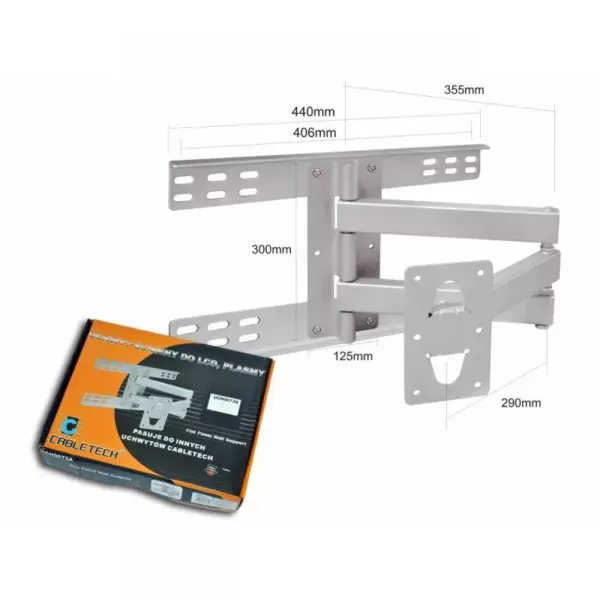 Suport Plasma / LCD negru Cabletech - imagine 4
