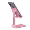 Suport reglabil de birou pentru telefon si tableta Choetech H88-PK-HW roz - imagine 3