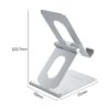 Suport telefon argintiu Orico LST-S1 104x55x33 mm - imagine 3