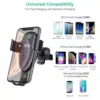 Suport telefon cu incarcare wireless 10W/ 7.5W/ 5W Choetech T536-S - imagine 3