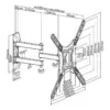 Suport TV de perete 23-55 inch CABLETECH - imagine 2