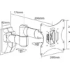 Suport TV EASYSCOPE 43-107cm 30Kg 2 brate GOOBAY - imagine 2