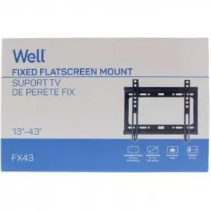 Suport TV LCD de perete 13"-43" fix Well FX43