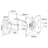 Suport TV LED 23-42 inch 30Kg SILVER Cabletech - imagine 2
