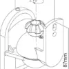 Suport universal difuzor Goobay 2buc pe perete regblabil 3.5kg negru - imagine 6