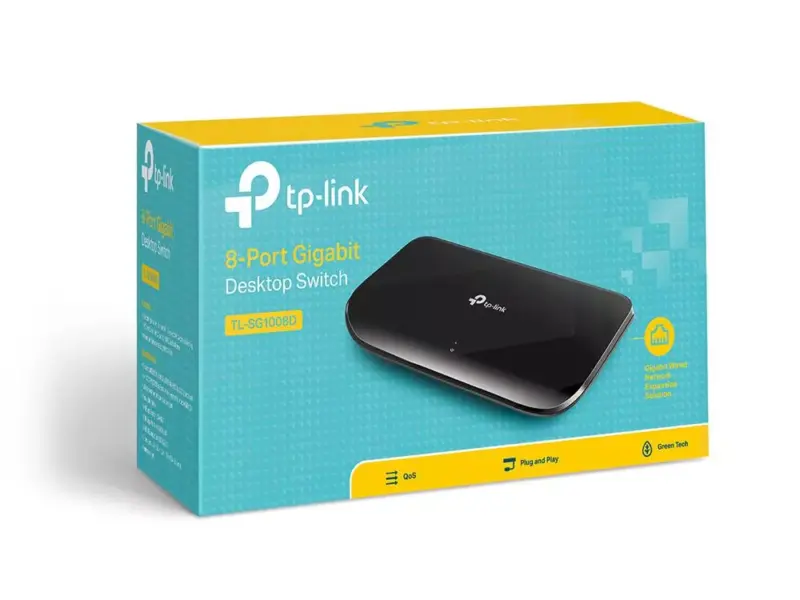 Switch internet 8 porturi 10/100/1000Mbps TL-SG1008D TP-Link
