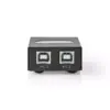 Switch USB 2 porturi negru Nedis