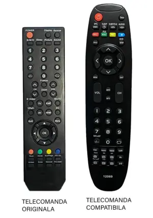 Telecomanda compatibila TV Axen AX022LS-T2 cod ER 1496 /MFY 1486 (23-1)
