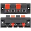 Terminal difuzor 4 poli de tip push rosu/negru panou Goobay - imagine 2