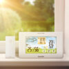 Termometru digital si ceas cu alarma exterior / interior alimentare USB sau 2x AAA alb BEWELLO BW2070 - imagine 3