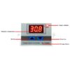 Termostat LCD temperatura XH-W3001 110-230V -50°C - +110°C - imagine 3