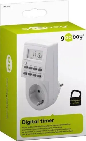 Timer digital 24/7 Goobay