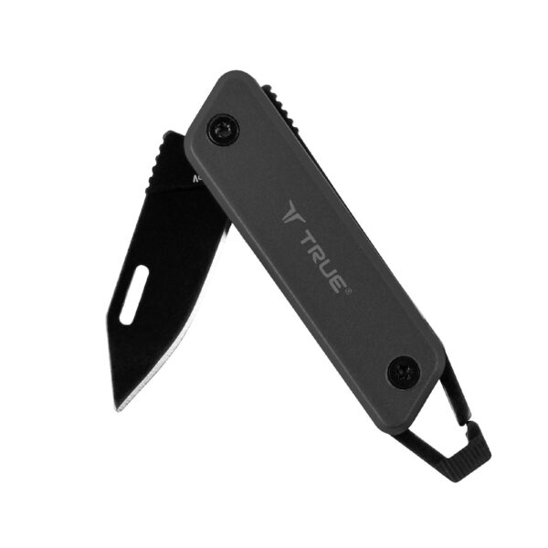 TRUE UTILITY MODERN KEY CHAIN KNIFE Grey (Hang Pack) TU7060N 7.6x1.7x0.8cm - imagine 2