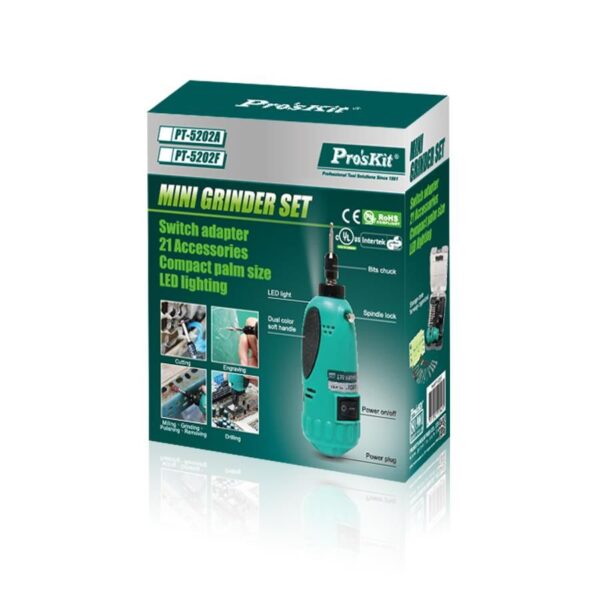 Trusa mini polizor 15000rpm 230V Pro'sKit - imagine 4