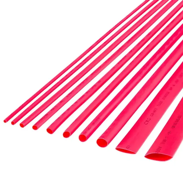 Tub termocontractabil rosu CB-HFT 3/1.5 mm 1m flexibil fara halogeni rezistent la flacara 1buc Rebel NAR0255.1-1
