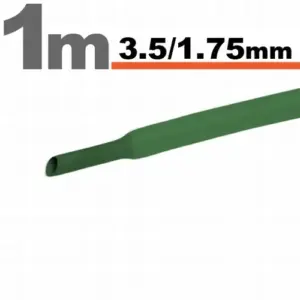Tub termocontractant verde 3 /1.5 mm 1m lungime