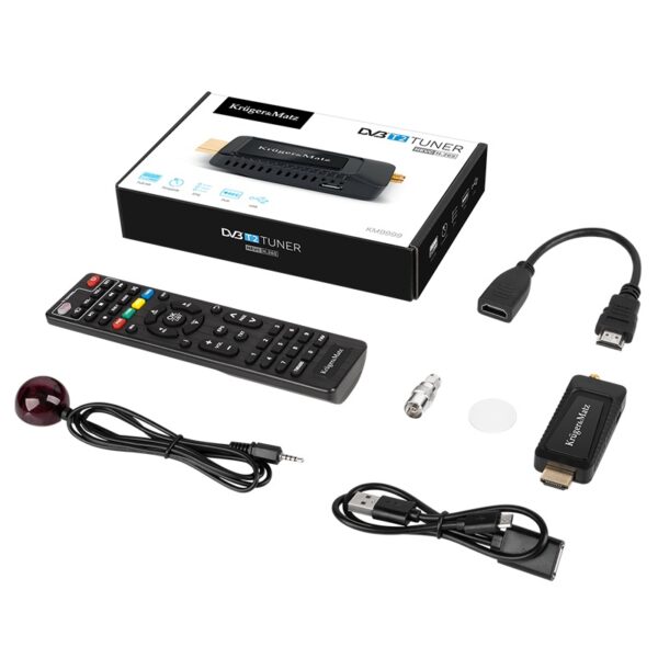 Tuner DVB-T2 HEVC H.265 HDMI Kruger&Matz KM9999 - imagine 2