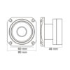 Tweeter Profesional Dome 1" 100/200W 8 ohm M'N'C 1buc - imagine 2