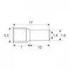 Varf terminal cablu 1.5 mm 10mm negru - imagine 2