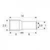 Varf terminal cablu de 0.5 mm alb - imagine 2