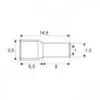 Varf terminal cablu de 0.75 mm negru - imagine 2