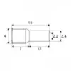 Varf terminal cablu de 2.5 mm albastru - imagine 2