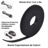 VELCRO banda textila cu arici 1cm x 5m negru - imagine 2