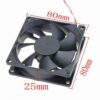 Ventilator 80x80x25mm cu 2 fire 12V 0.25A pe lagar Vapo KF8025H12S DALBI - imagine 2